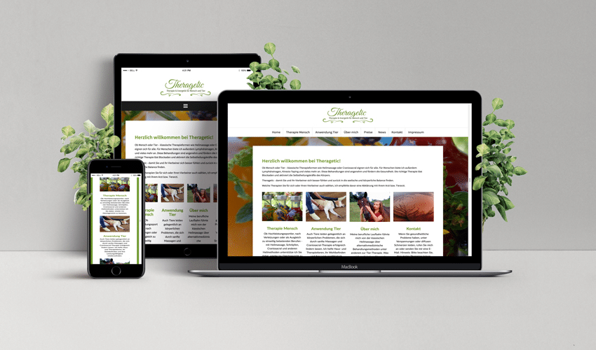 Homepage Theragetic.at