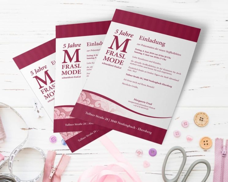 Einladungen M. Frasl Mode