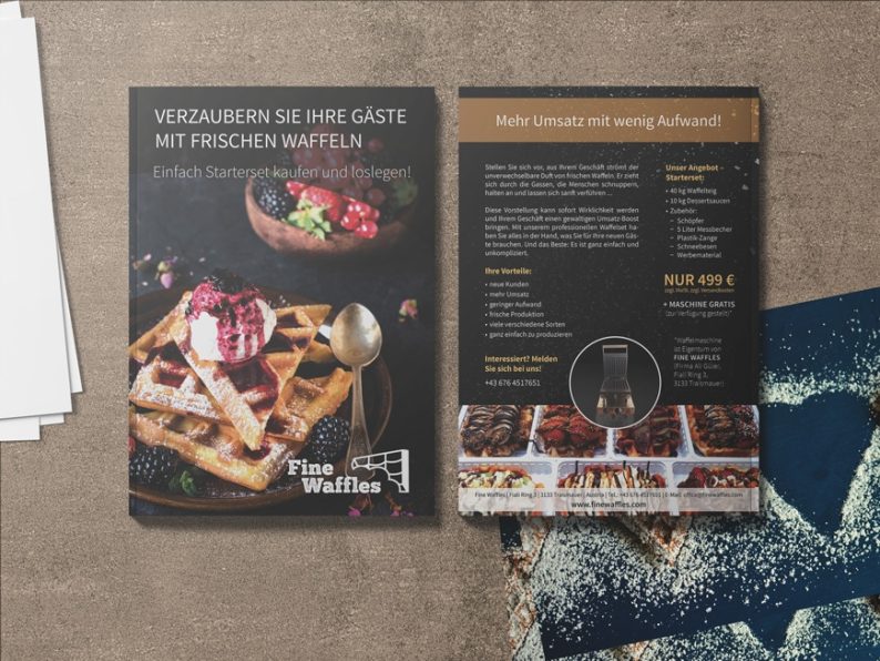 Flyer Fine Waffels